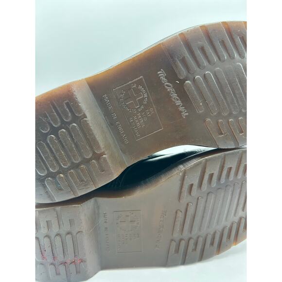 Vintage Dr Martens 1420 14 Eye black leather Combat boots England m 7 W 8 - Picture 9 of 9